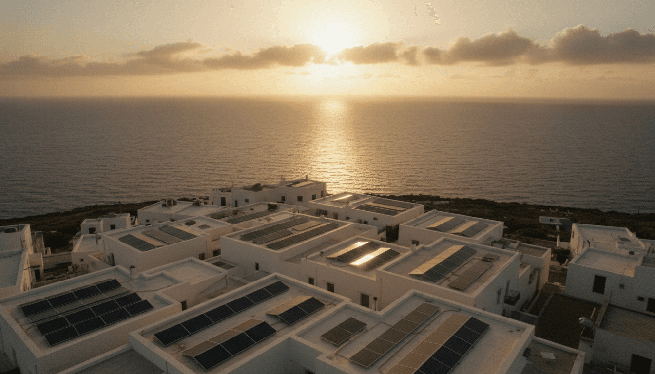 Impianto fotovoltaico su tetto in Sicilia